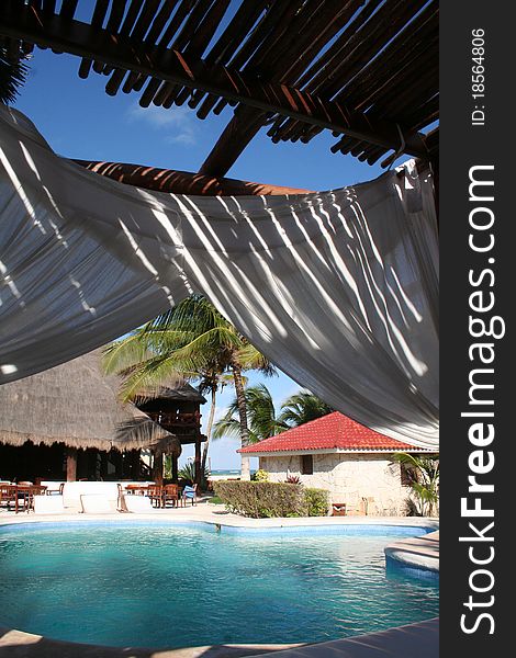 Holiday Resort with pool in Tulum - Mexico, South of Cancun. Holiday Resort with pool in Tulum - Mexico, South of Cancun