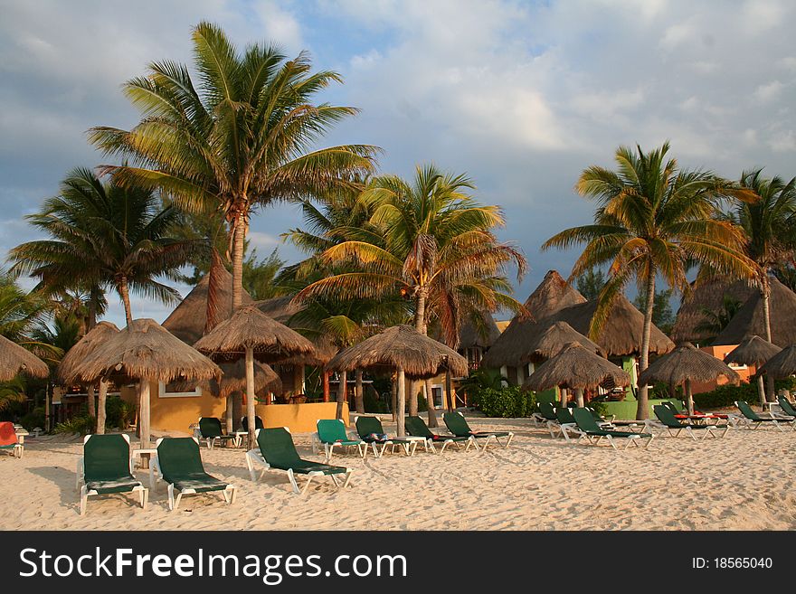 Holiday Resort in Playa del Carmen, South of Cancun - Mexico. Holiday Resort in Playa del Carmen, South of Cancun - Mexico