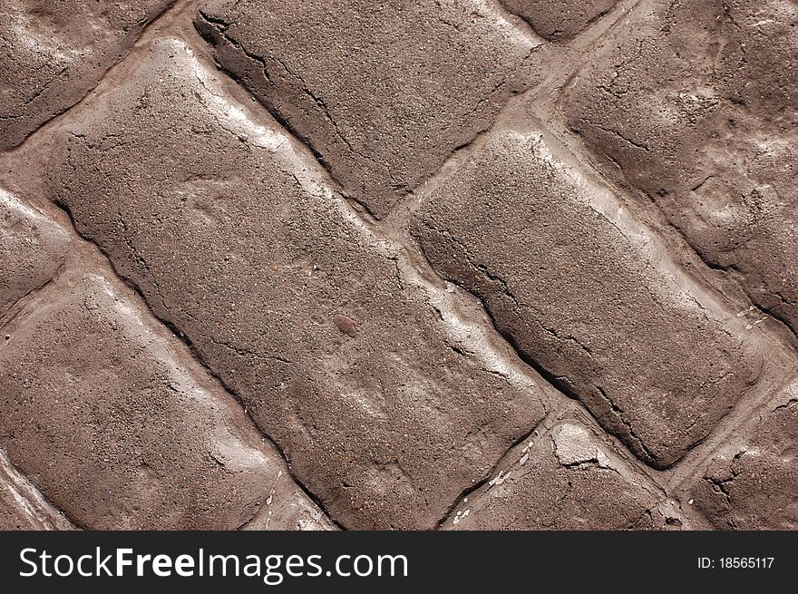 Concrete Brick Effect Wall Texture