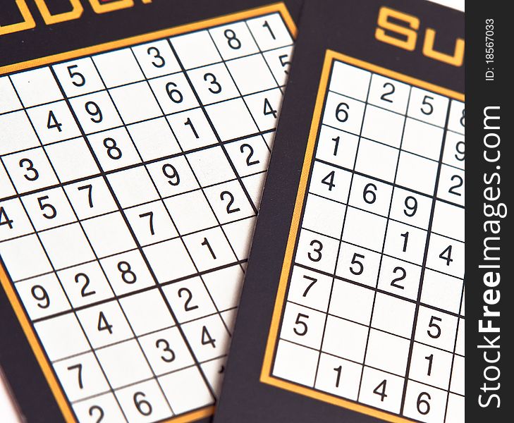 Two sudoku number game grids. Two sudoku number game grids