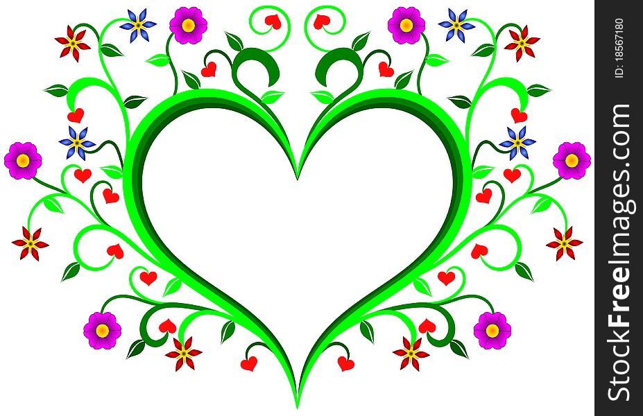 Floral heart