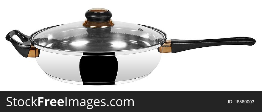 Frying pan isolated on white background