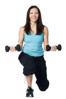 Girl Is Working Out Royalty Free Stock Image Girl Is Working Out Royalty Free Stock Image