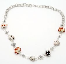 Necklace Handmade From Murano Glass Royalty Free Stock Photo Necklace Handmade From Murano Glass Royalty Free Stock Photo