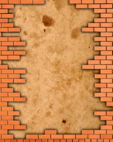 Brick Wall Grungy Frame Stock Image Brick Wall Grungy Frame Stock Image