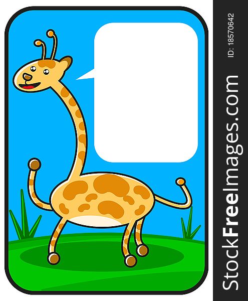 Cartoon giraffe created by  used for fun