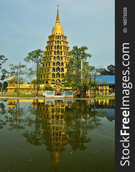 Gold Pagoda With Image