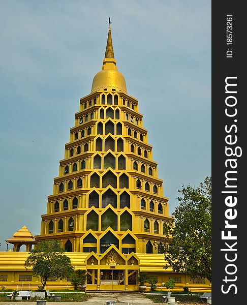 The pagoda in the buddhism temple. The pagoda in the buddhism temple