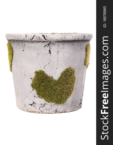 Decor Flowerpot With Stone Texture