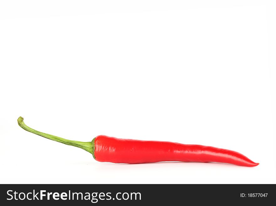 Chilli pepper isolated on white background