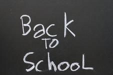 School Blackboard Back To School Stock Photo