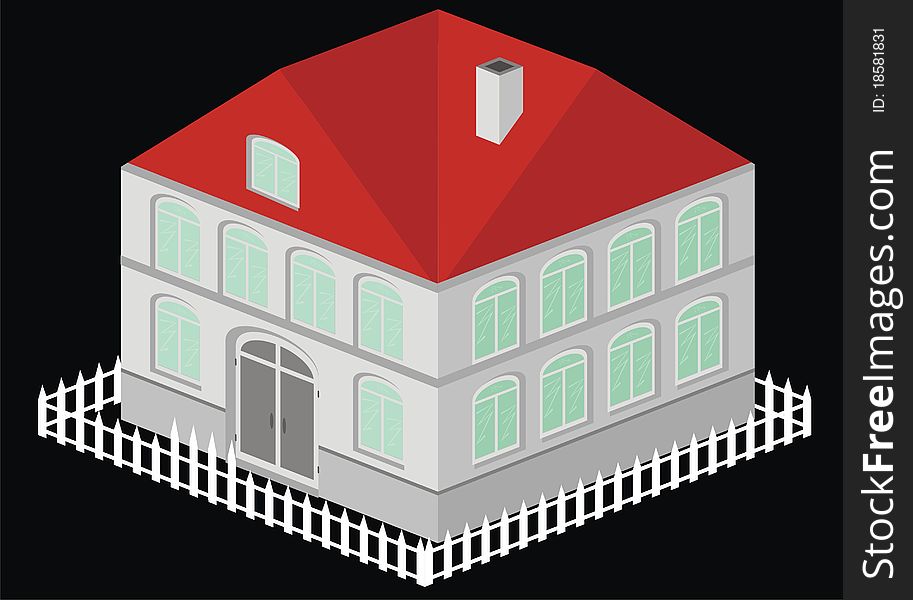 Vector Illustration Of House