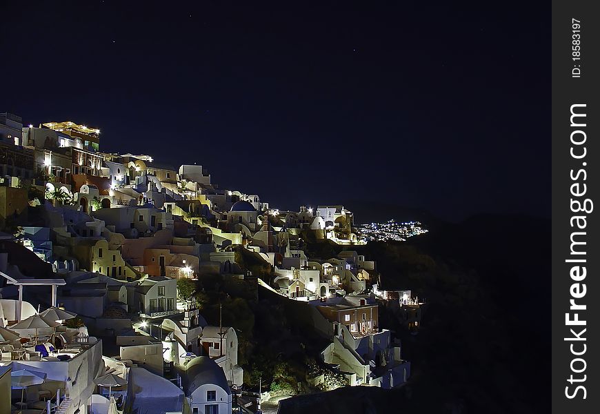 Greece Santorini Night