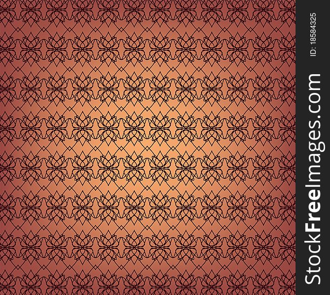 Seamless ornamental wallpaper