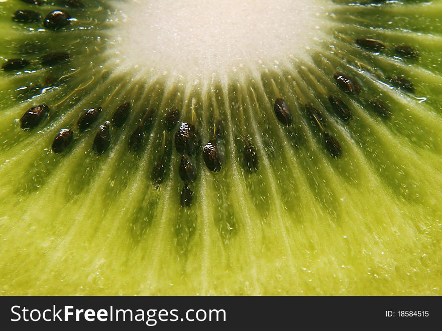 Fresh kiwi fruit on white background.