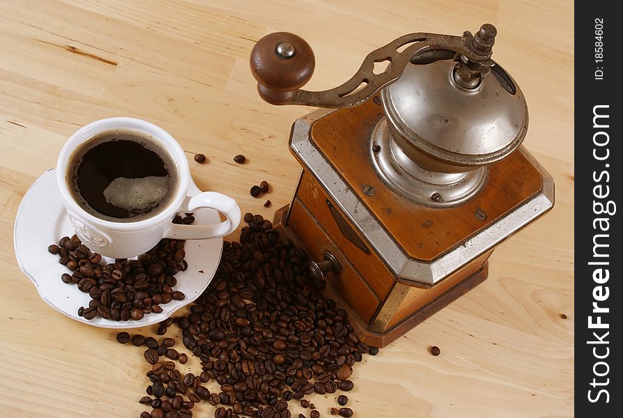 Coffee And Coffee Grinder