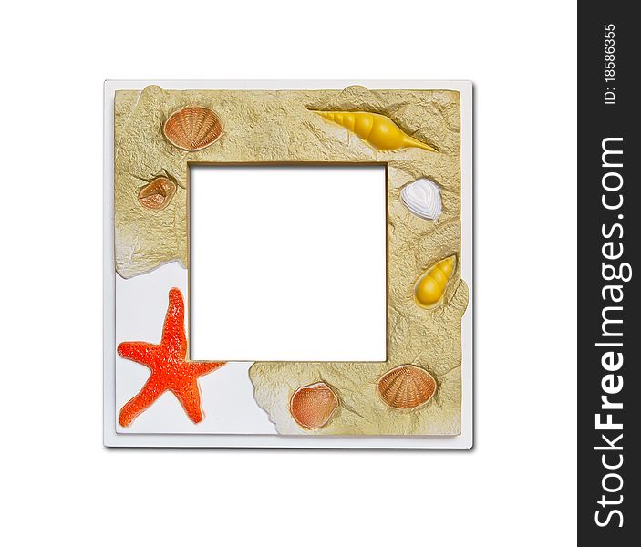 Frame Of Sea Shell And Stones