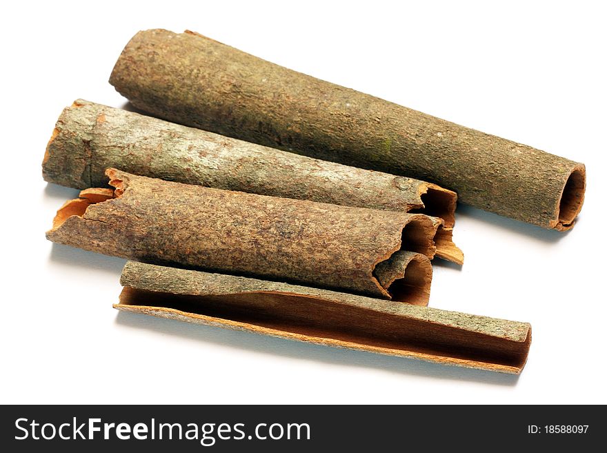 An isolated Cinnamon sticks image