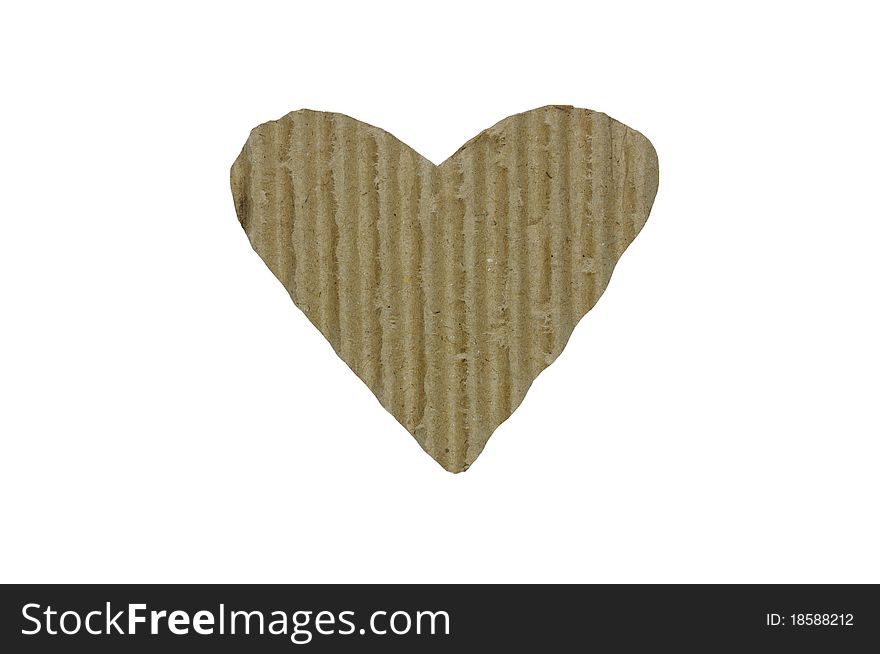 Heart of paper that represents love and romance. Heart of paper that represents love and romance