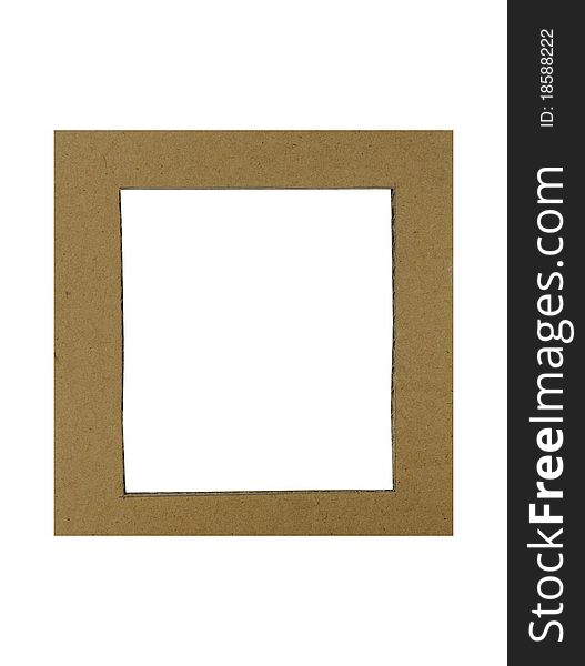 Paper board frame. For text or data. Paper board frame. For text or data