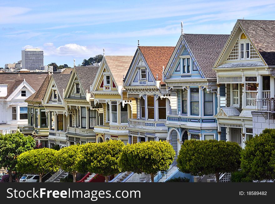 The painted ladies in San Francisco. One of the most photographed buildings in the world.