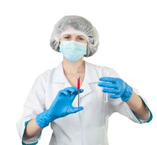 Nurse With A Syringe Royalty Free Stock Image Nurse With A Syringe Royalty Free Stock Image