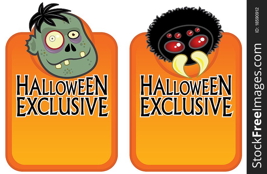 Halloween Exclusive Character Labels 2