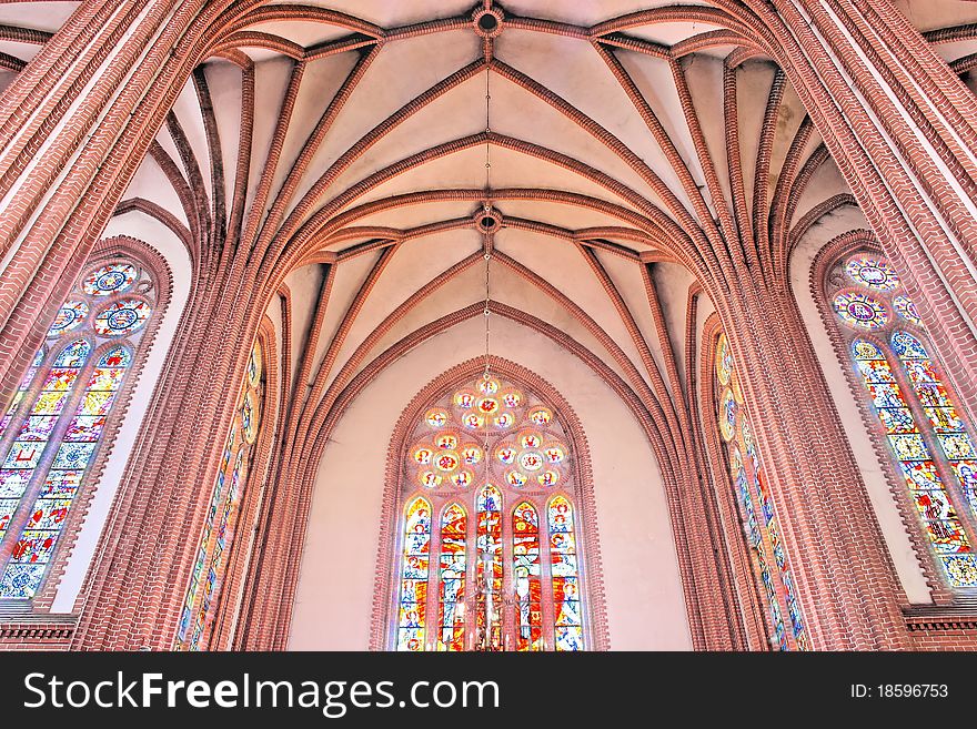 Old church in Warsaw. Gothic style. Old church in Warsaw. Gothic style.