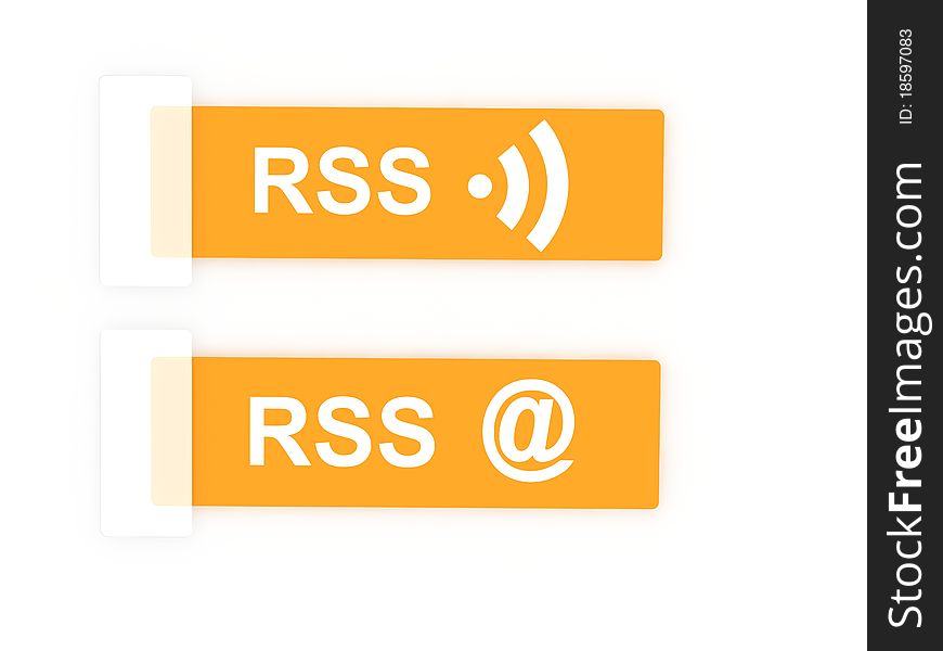 RSS Concept in 3D style