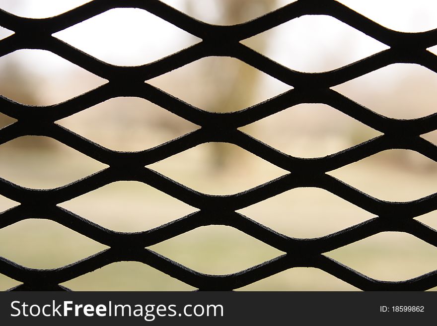 Metal bars of a chase lounge to be used as a background. Metal bars of a chase lounge to be used as a background