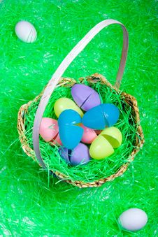 Eggs In A Basket Stock Image Eggs In A Basket Stock Image