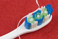 Toothbrush And Floss Stock Photography