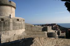Dubrovnik Fortifications Stock Images