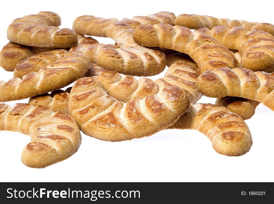 Cookies isolated on the white background