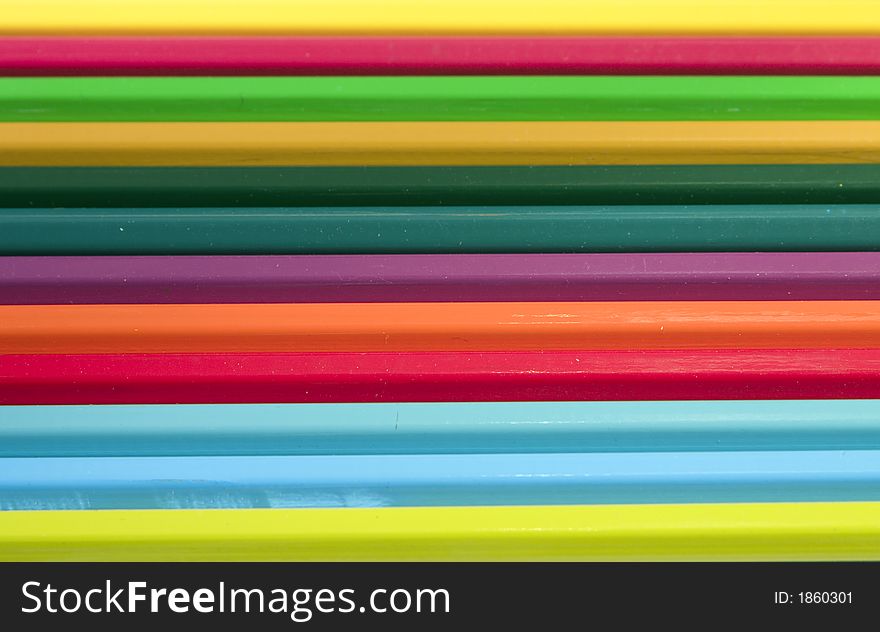 Colourful pencils of different colours. Colourful pencils of different colours