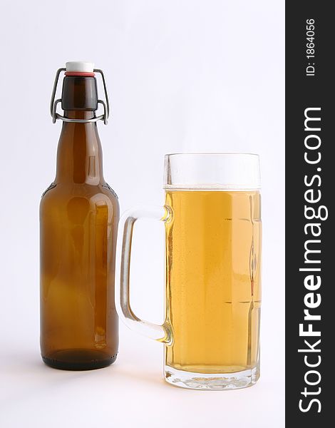 Bottle Beer And Mug