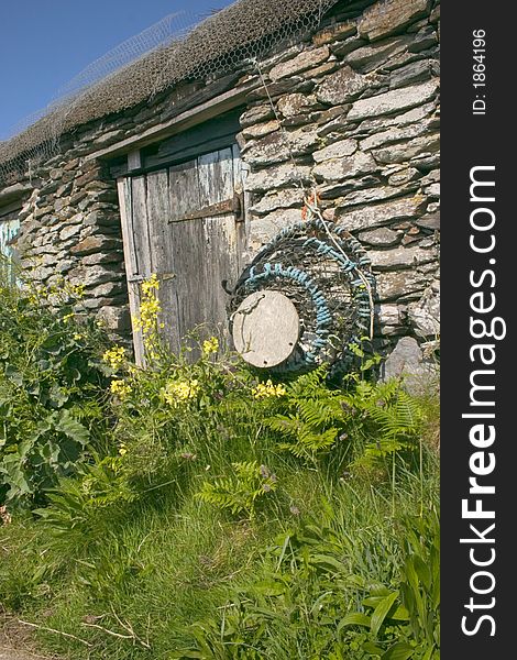 A old fisherman's hut at Prussia Cove Cornwall U.K.