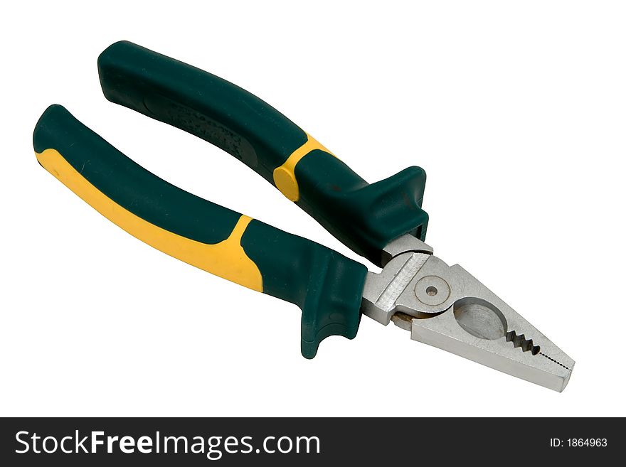 Pliers, isolated on white, clipping path included