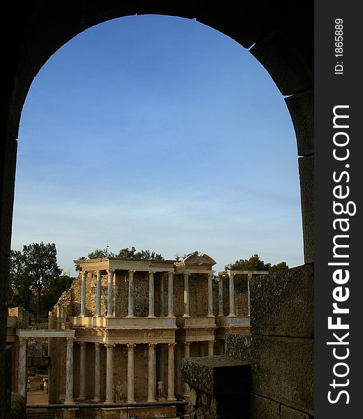 Roman Theater in the city of Mérida, South of Spain. Roman Theater in the city of Mérida, South of Spain.