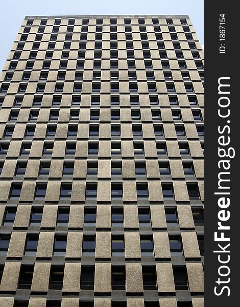 Modern Tall Urban Office Building Facade In Sydney, Australia