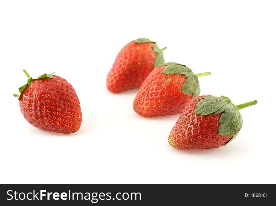Four Strawberries