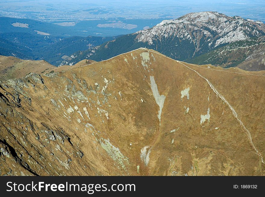 The West Tatras mountains scenery. The West Tatras mountains scenery