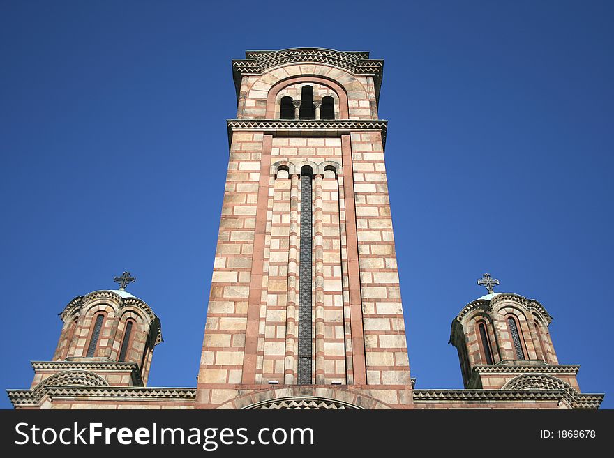 An ortodox church seen during a sunny day walk. An ortodox church seen during a sunny day walk