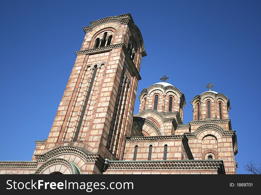 An ortodox church seen during a sunny day walk. An ortodox church seen during a sunny day walk