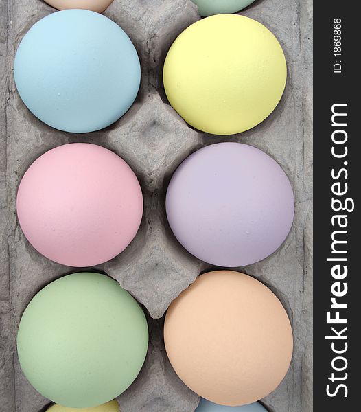 Pastel Easter eggs