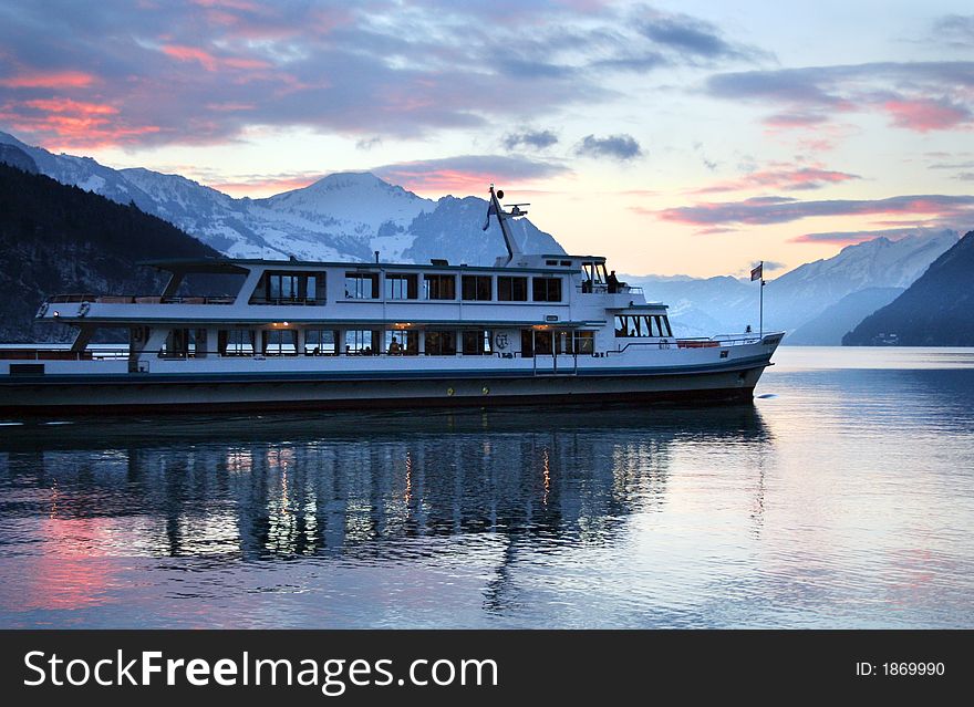 Evening Swiss Lake Travel