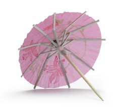 Rose Cocktail Umbrella Stock Photography Rose Cocktail Umbrella Stock Photography