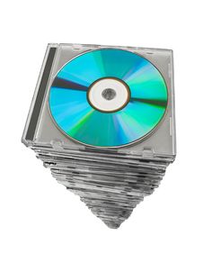 Stack Of Disks Royalty Free Stock Images