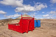 Loading Platform For Lorry In Volcanic Area Stock Images Loading Platform For Lorry In Volcanic Area Stock Images