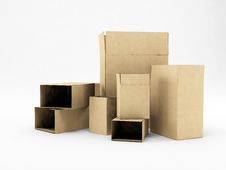 Cardboard Boxes Stock Photography